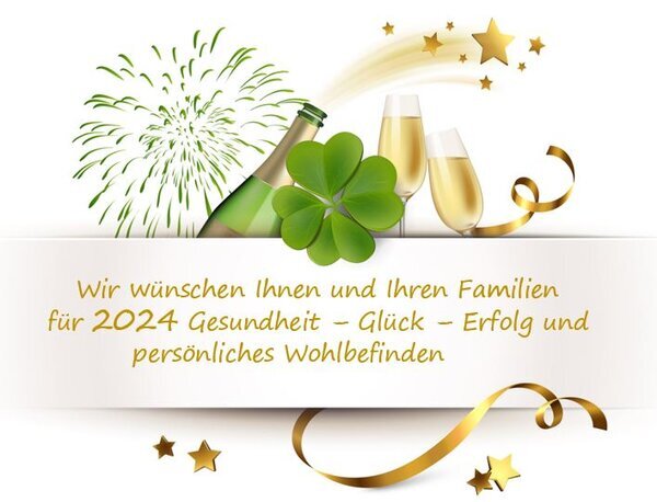 Wir danken an dieser Stelle allen Kunden - Lieferanten - Partnern für die gemeinsame vertrauensvolle Zusammenarbeit und wünschen ALLEN ein gutes 2024 